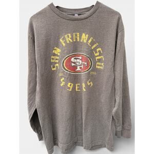 NFL Gray T-Shirts San Francisco 49ers Team Apparel Long Sleeve Shirt XL